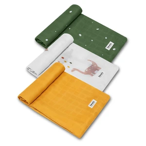 LIONELO Dino bamboo box multicolor pleny 3 ks