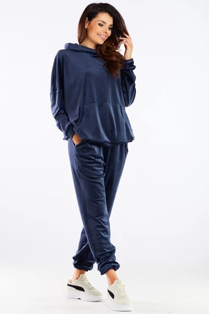 Awama Woman's Pants A459 Navy Blue