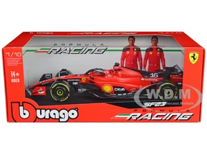 Ferrari SF-23 16 Charles Leclerc Formula One F1 World Championship (2023) "Formula Racing" Series 1/18 Diecast Model Car by Bburago