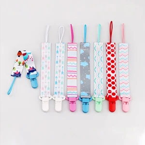 Cartoon Pacifier Holder Chain Clip for Baby Infant Teething Toy Teether Strap Anti-lost Soother Holder Chain