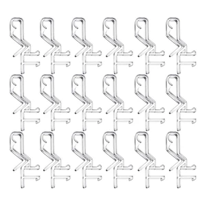 1-7/8 Inch Clear Plastic Valance Clips For The Valance With A Groove In The Back ( 24Pcs )