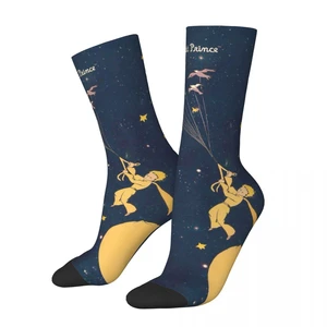 Winter Warm Hip-hop Women Men The Little Prince Socks Galaxy Classic Fairy Tale Non-slip Skateboard Socks