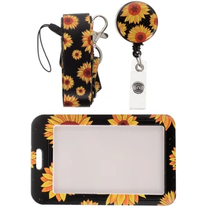 Multifunction Student Lanyard Retractable Students Card Protector Plastic Cards Holder