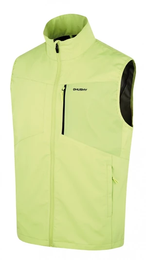 Men's softshell vest HUSKY Salien M lt. putting green