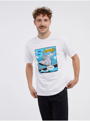 Bílé pánské tričko Converse - Pánské