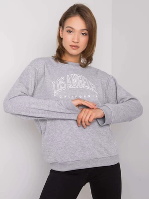 RUE PARIS Grey melange hoodie