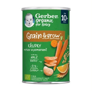 Gerber Organic Křupky s mrkví a pomerančem BIO 10m+ 35 g