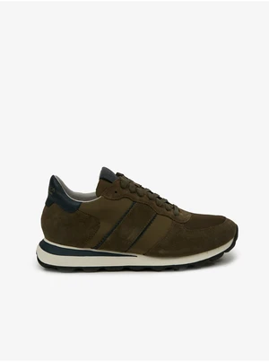 Khaki Mens Suede Details Geox - Men