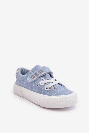 Children's textile sneakers BIG STAR blue