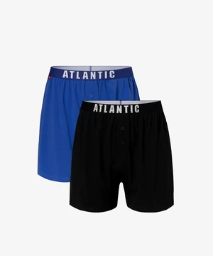 Men's Loose Boxers ATLANTIC 2Pack - blue, navy blue