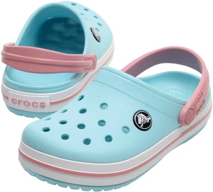 Crocs Kids' Crocband Clog Ice Blue/White 27-28