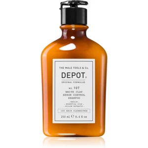 Depot No. 107 White Clay Sebum Control Shampoo čistiaci šampón pre mastné vlasy a vlasovú pokožku 250 ml