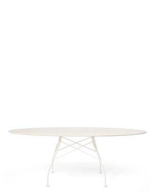 Masă de grădină GLOSSY OVAL, mai multe variante - Kartell Culoare: alb/alb