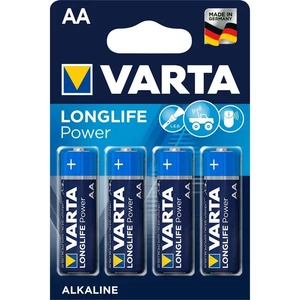 Batéria alkalická Varta Longlife Power AA, LR06, blistr 4ks (4906121414) alkalická batéria • 4 ks v balení • typ AA • napätie 1,5 V • použitie: hračky