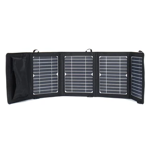 14W Solar Panel Outdoor Waterproof Superior Monocrystalline Solar Power Cell Battery Charger for Car Camping Phone