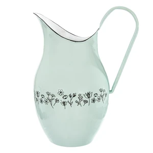 Mätovozelený smaltovaný džbán Orion Meadow, 2,5 l