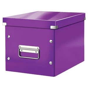 Fialová úložná škatuľa Leitz Office, dĺžka 26 cm