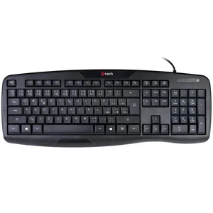 Klávesnica C-Tech Ergo KB-107, CZ/SK Layout (KB-107) čierna Kvalitní moderní klávesnice C-TECH KB-107 v ergonomickém provedení. Využívá technologie pr
