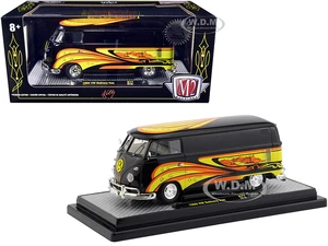 1960 Volkswagen Delivery Van Black Pearl "Kelly Crazy Painter" Limited Edition to 6880 pieces Worldwide 1/24 Diecast Model by M2 Machines