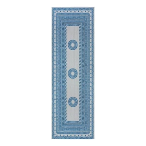 Modro-béžový vonkajší behúň NORTHRUGS Elegant, 70 x 200 cm