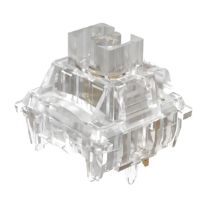 Gateron 35Pcs North Pole Mechanical Switches Prelubricated Transparent 5 Pin Linear Switch for Mechanical Gaming Keyboar
