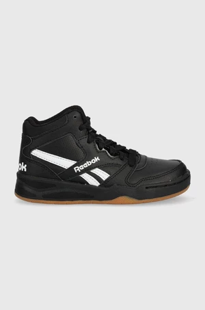 Dětské kožené sneakers boty Reebok Classic černá barva