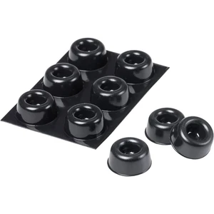 3M SJ 5009 MPBB podstavná nôžka prístrojová samolepiace, guľatá čierna (Ø x v) 22.3 mm x 10.1 mm 6 ks