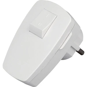 Kopp 170402006 úhlová zástrčka SchuKo plast s vypínačom 230 V biela IP20