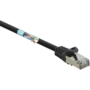 Renkforce RF-3301466 RJ45 sieťové káble, prepojovacie káble CAT 5e F/UTP 10.00 m modrá s ochranou 1 ks