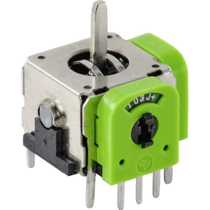 TRU COMPONENTS 98002C6 joystick  rovná kovová páka spájkovacie piny  1 ks