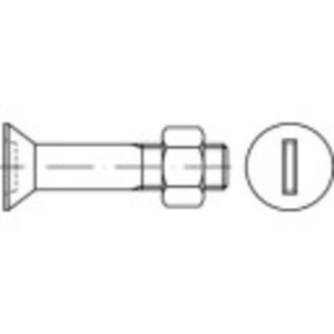 Zápustná skrutka TOOLCRAFT 144326 M20 DIN 7969 60 mm príruba oceľ 25 ks