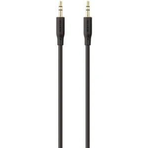 Belkin F3Y117bt1M jack audio prepojovací kábel [1x jack zástrčka 3,5 mm - 1x jack zástrčka 3,5 mm] 1.00 m čierna pozláte