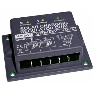 Kemo Dual M174 solárny regulátor nabíjania séria 12 V 16 A