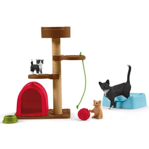 Schleich Škrábací kočičí strom s koťaty