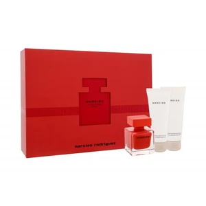 Narciso Rodriguez Narciso Rouge dárková kazeta parfémovaná voda 50 ml + sprchový krém 75 ml + tělové mléko 75 ml pro ženy