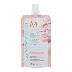 Moroccanoil Color Depositing Mask 30 ml barva na vlasy pro ženy Rose Gold na blond vlasy