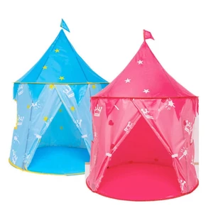 Children Princess Castle Play Tent Kids Game Tent House Portable Toys Baby Indoor Outdoor Play House Toys Pink Tent
