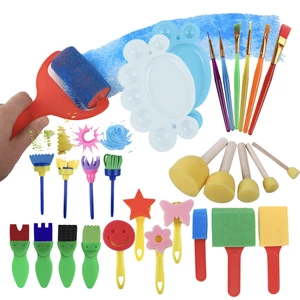 Drawing Funny Creative Toys DIY Graffiti Art Supplies Brushes Seal Painting Tool Montessori Rubber Stamping Painting Bru