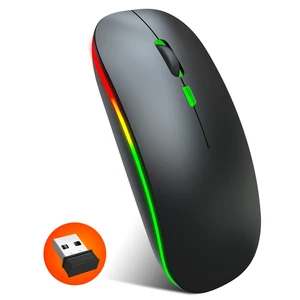 HXSJ M40 Ultra-Thin Wireless Mouse 2.4G Rechargeable Wireless Silent Mouse Ergonomic Design 1600 DPI for Home Office