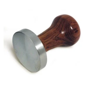 Motta Tamper mit Holzgriff und Edelstahl-Basis, 58 mm