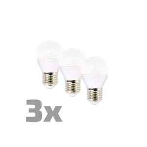 LED izzó Solight 6W, E14, 3000K, 450lm - 3db/csomagolás