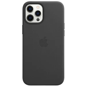 Kryt na mobil Apple Leather Case s MagSafe pre iPhone 12 Pro Max - čierny (MHKM3ZM/A) kryt na mobilný telefón • určený pre Apple iPhone 12 Pro Max • t