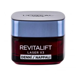 L´Oréal Paris Revitalift Laser X3 50 ml denný pleťový krém pre ženy na veľmi suchú pleť; proti vráskam; spevnenie a lifting pleti