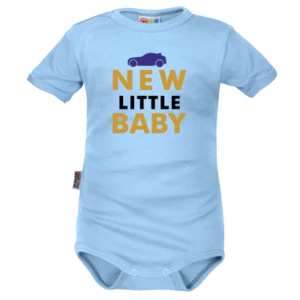 Body krátký rukáv Dejna New little Baby - Boy, modré, vel. 62, vel. 80 (9-12m)