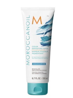 Tónující maska na vlasy Moroccanoil Color Depositing - Aquamarine, 200 ml (CDAQ200CZ) + dárek zdarma