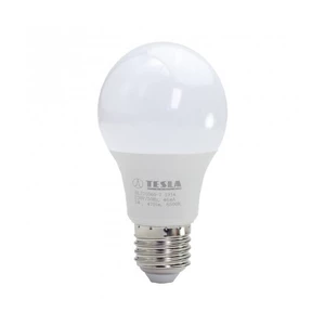 LED žiarovka Tesla klasik, 5W, E27, studená bílá (BL270560-7) LED žiarovka • spotreba 5 W • náhrada 40 W žiarovky • pätica E27 • studená biela – teplo