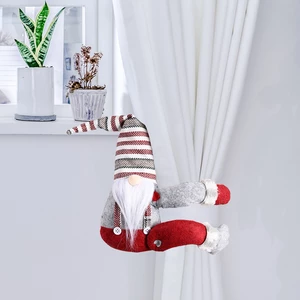 Elf Santa Christmas Window Decoration Curtain Buckle Christmas Decoration Toy for 2020 Christmas Decor
