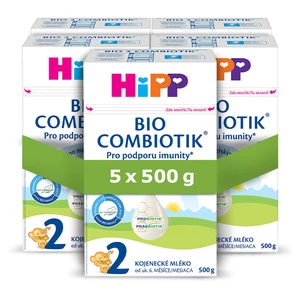HIPP 2 Combiotic pokračovací kojenecká výživa 5 x 500 g