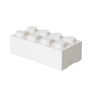 Box na svačinu 10 x 20 x 7,5 cm, více variant - LEGO Barva: bílá