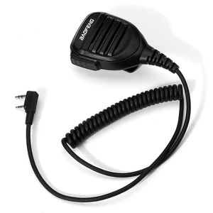 BaoFeng Replacement Cable Waterproof Hand Microphone Solid with Indicate Light Electronics Walkie Talkie Clamp Durable P